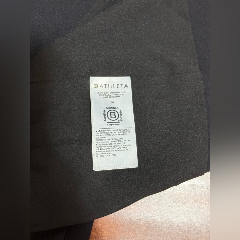 Athleta Endless Primatwill Blazer Black Size 14 - Picture 5 of 5